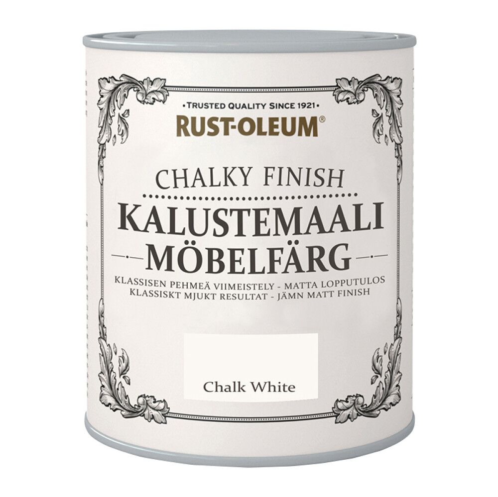 Kalustemaali Rust-Oleum Chalky Finish Chalk White 750 ml