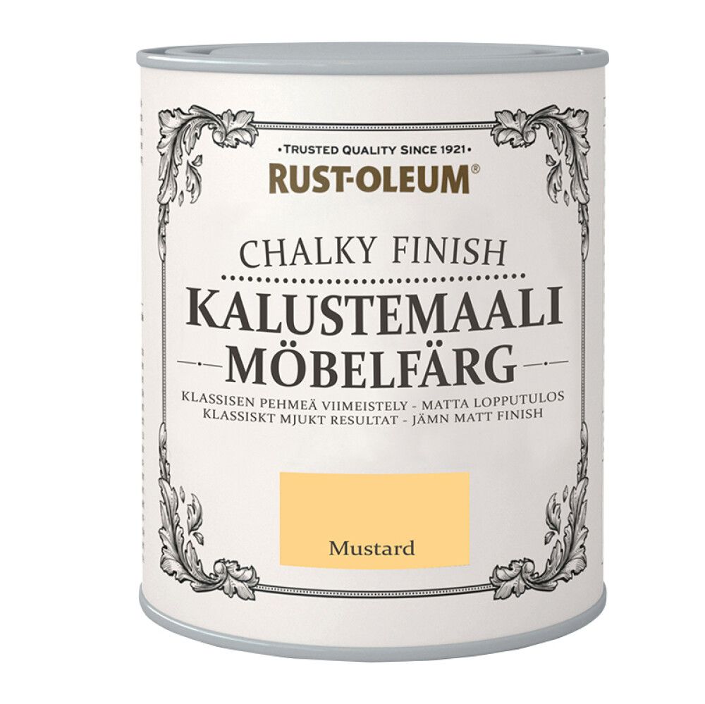 Kalustemaali Rust-Oleum Chalky Finish Mustard 750 ml