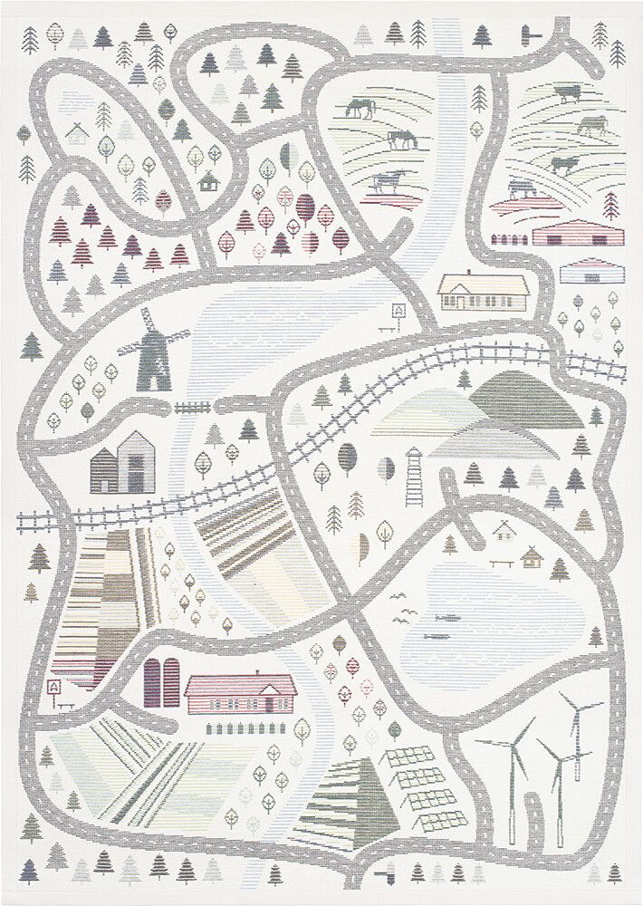 Chenillematto Narma Ülejõe Valkoinen