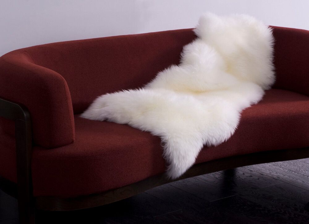 Lampaantalja Narma Merino Lungo 60 x 135 cm Luonnonvalkoinen