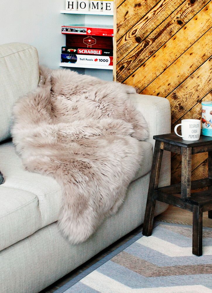 Lampaantalja Narma Merino Lungo 60 x 135 cm Taupe