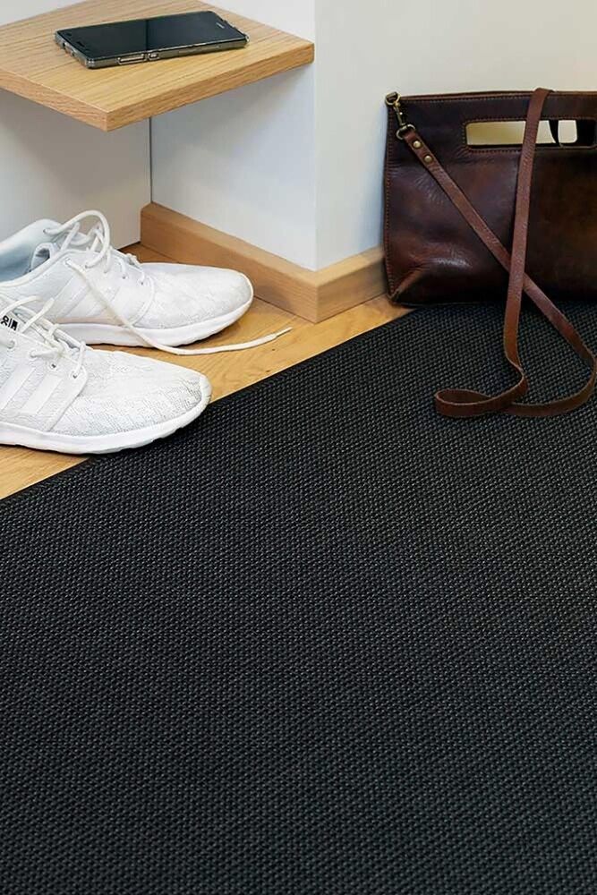 Kynnysmatto Narma Limo harmaa 60 x 80 cm Musta