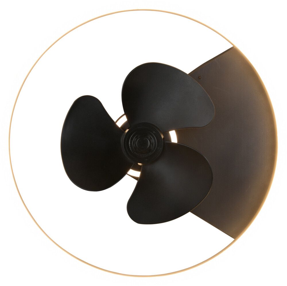 Tuuletinplafondi Borgholm Musta