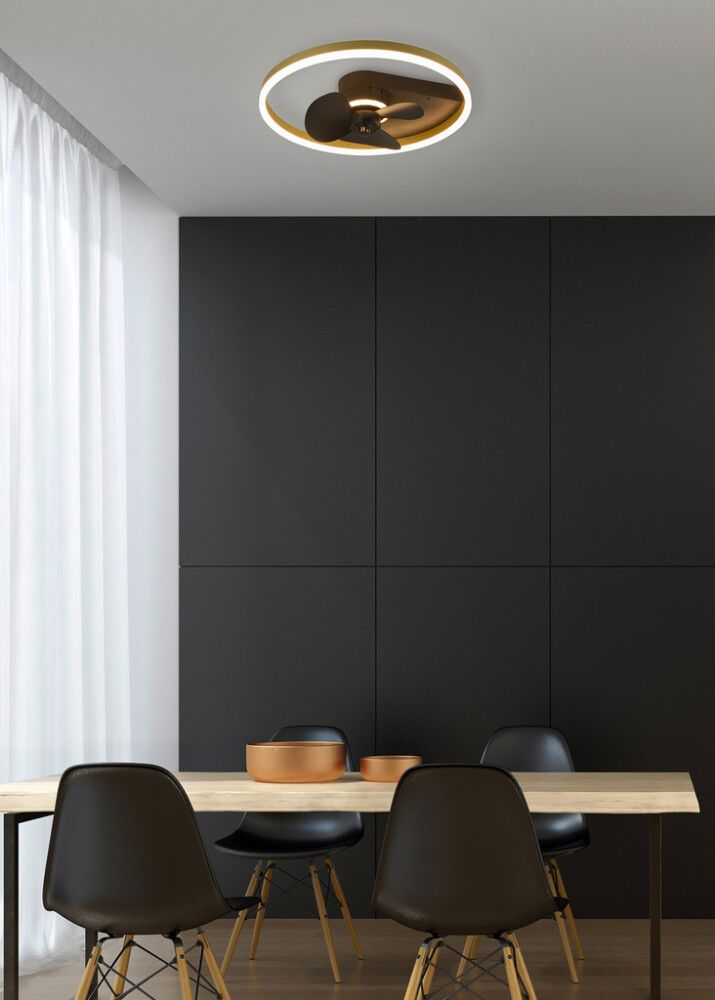 Tuuletinplafondi Borgholm Musta