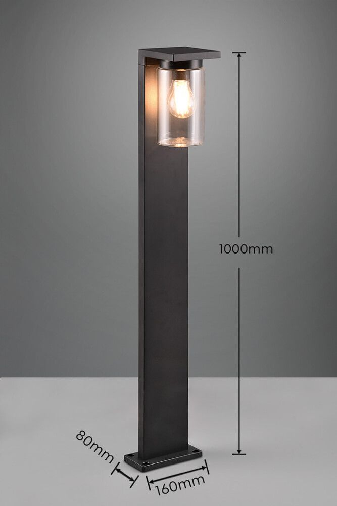 Pylväsvalaisin Trio Ardila Musta