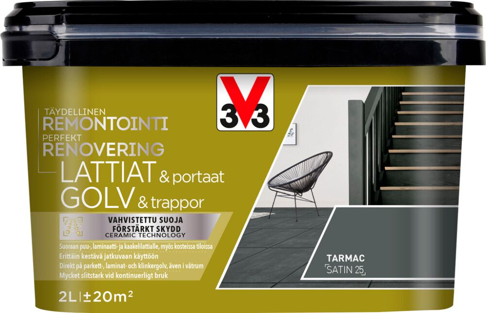 Lattia-/porrasmaali V33 Tarmac