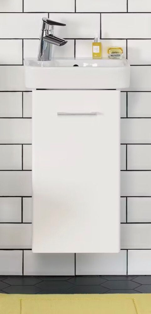 Allaskaappipaketti Ido Glow vasen valkoinen 40  x 28 cm