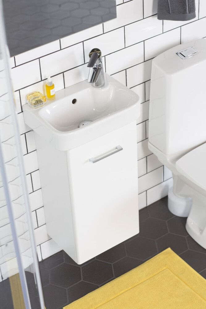 Allaskaappipaketti Ido Glow oikea valkoinen 40  x 28 cm