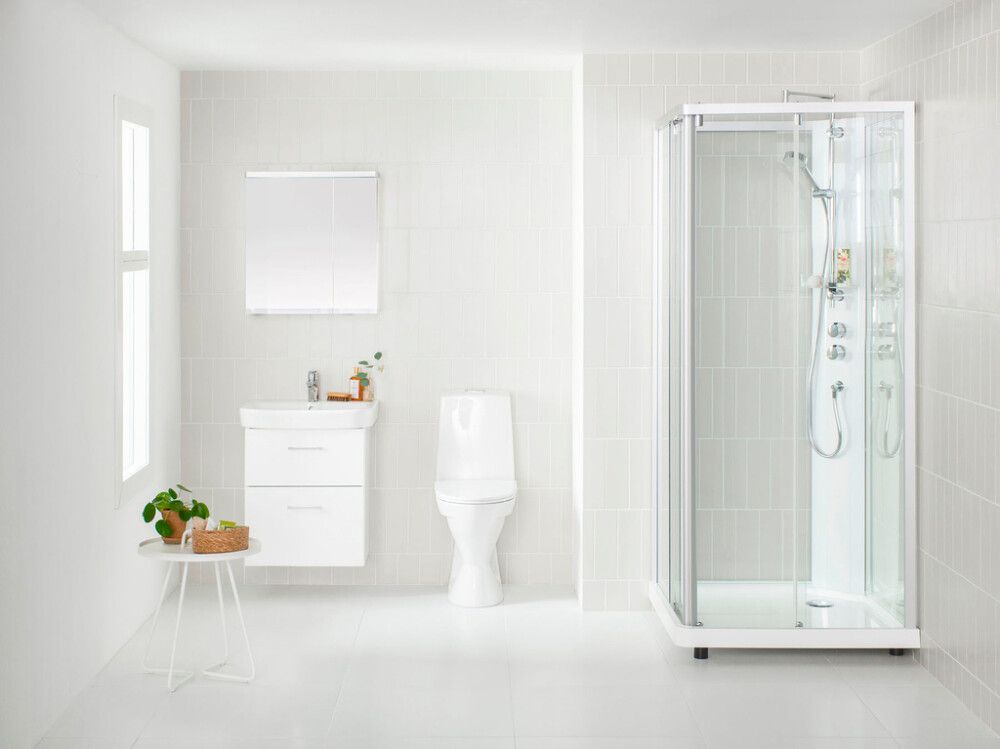 Allaskaappipaketti Ido Glow Square valkoinen 56 x 69,5 cm