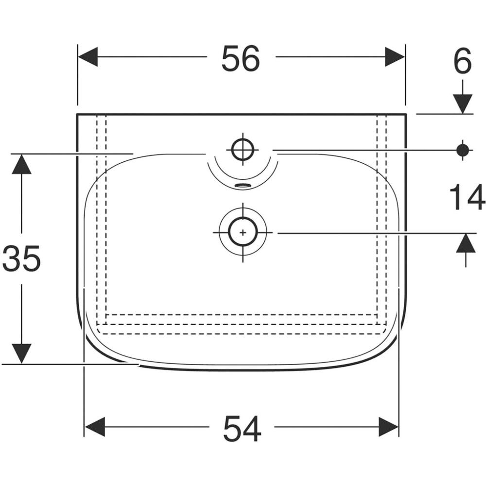 Allaskaappipaketti Ido Glow Square valkoinen 56 x 69,5 cm