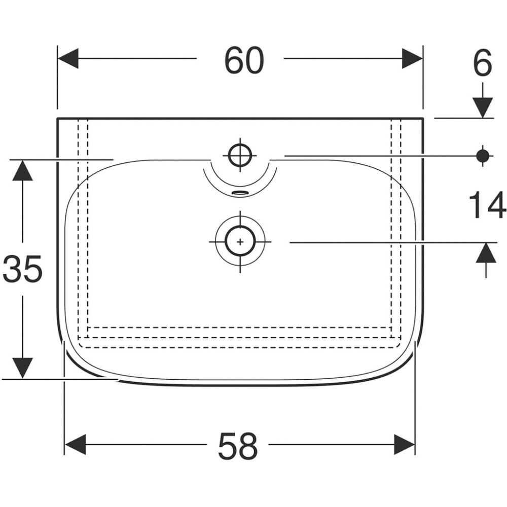 Allaskaappipaketti Ido Glow Square valkoinen 60 x 69,5 cm