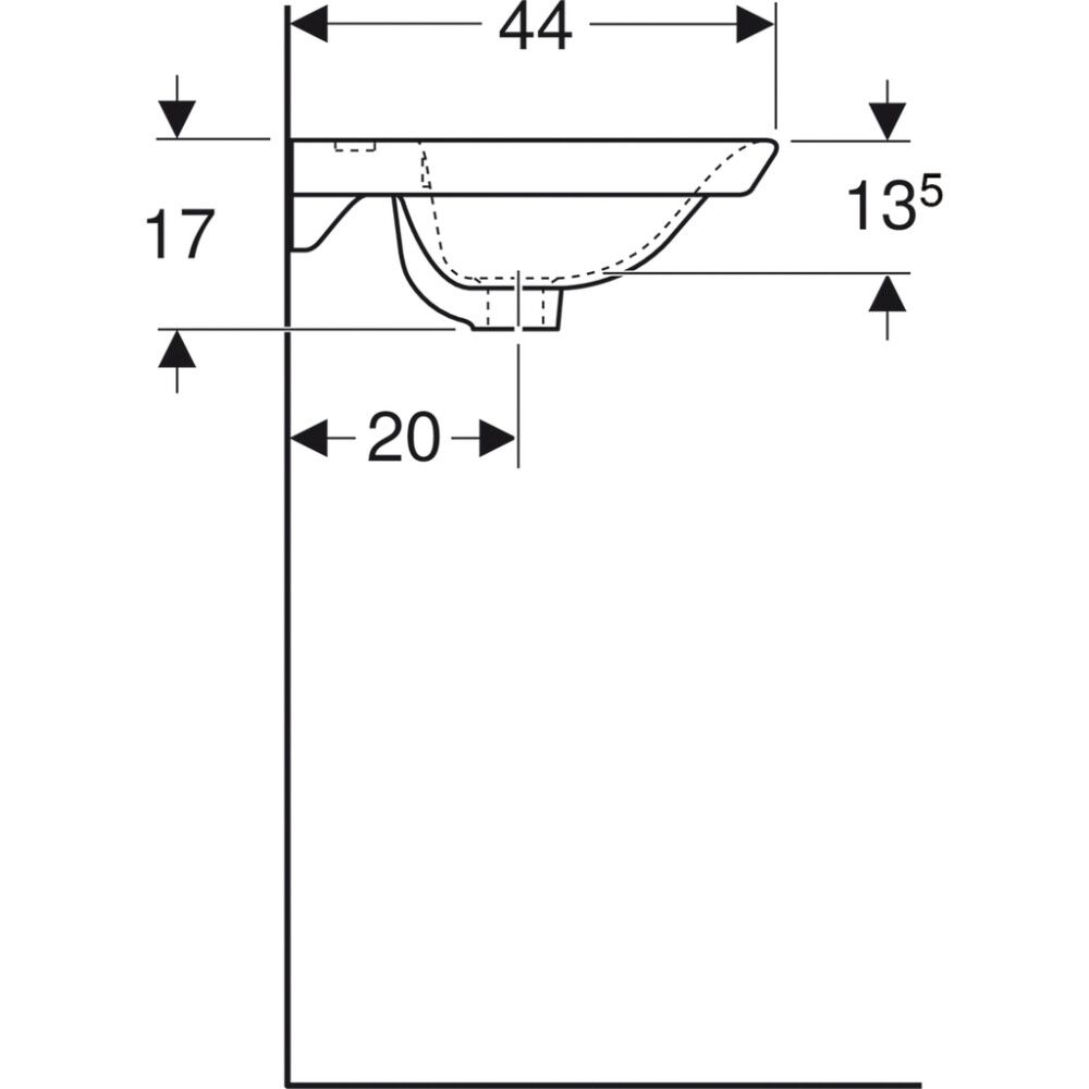 Tasoallas Ido Glow Square valkoinen 90 x 43,8 cm