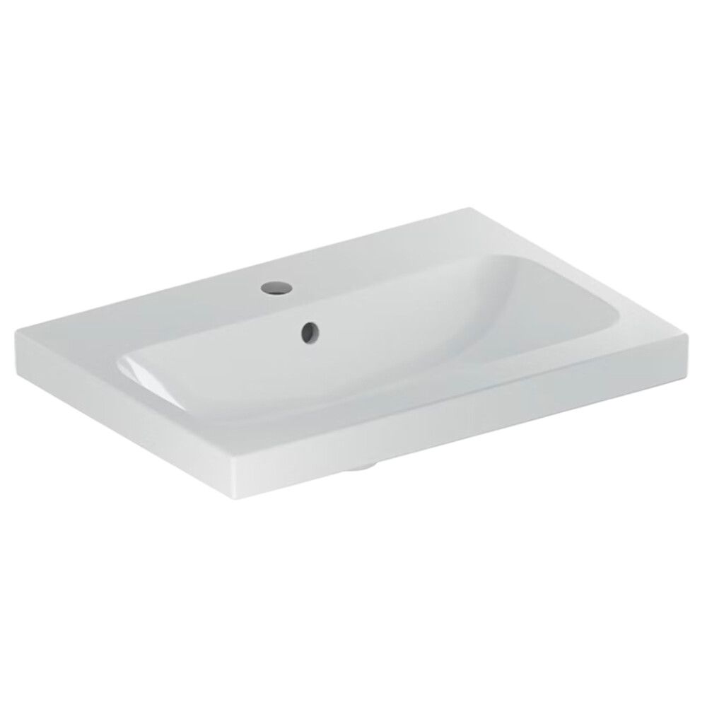 Pesuallas Geberit Icon Light valkoinen 60 x 42 cm