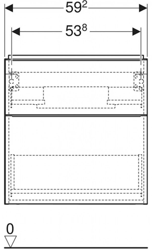 Alakaappi Geberit Icon tammi 59,2 x 41,6 cm
