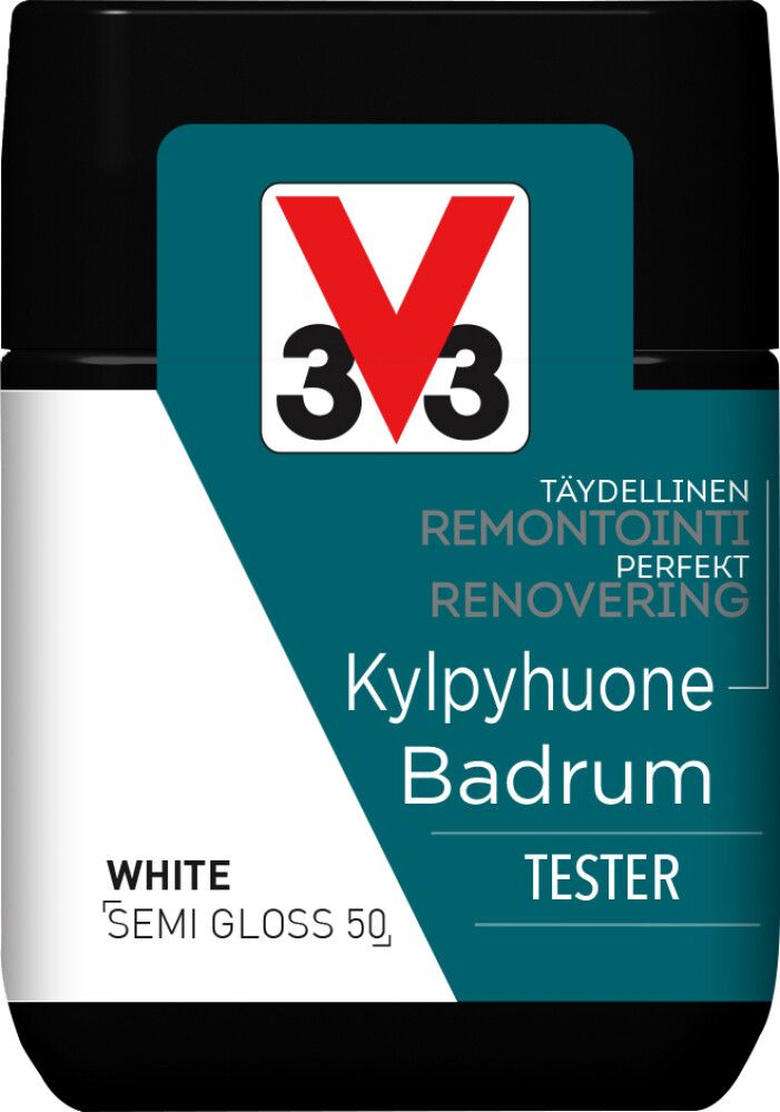 Kaakelimaali Seinille V33 Valkoinen 75 ml Testeri