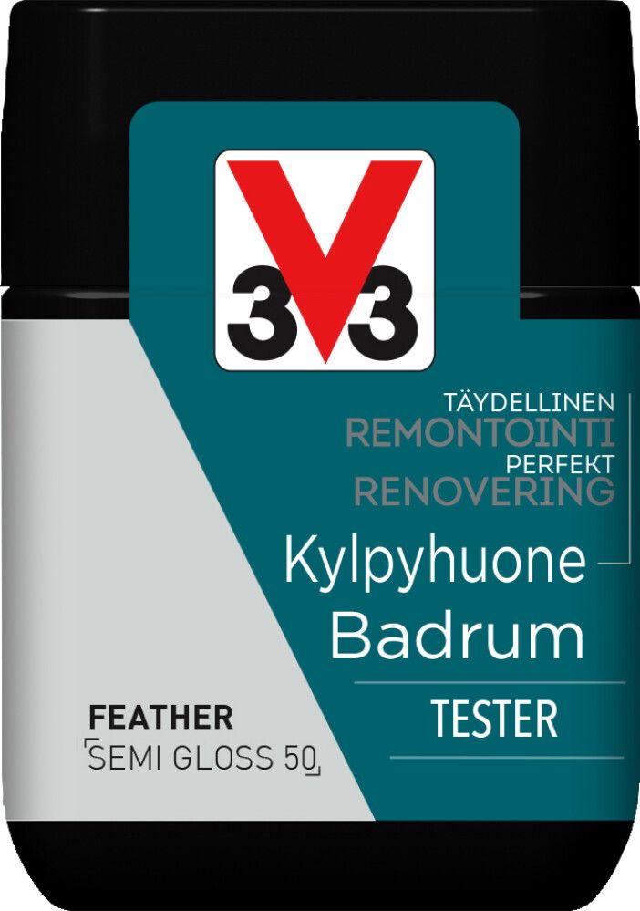 Kaakelimaali Seinille V33 Feather 75 ml Testeri
