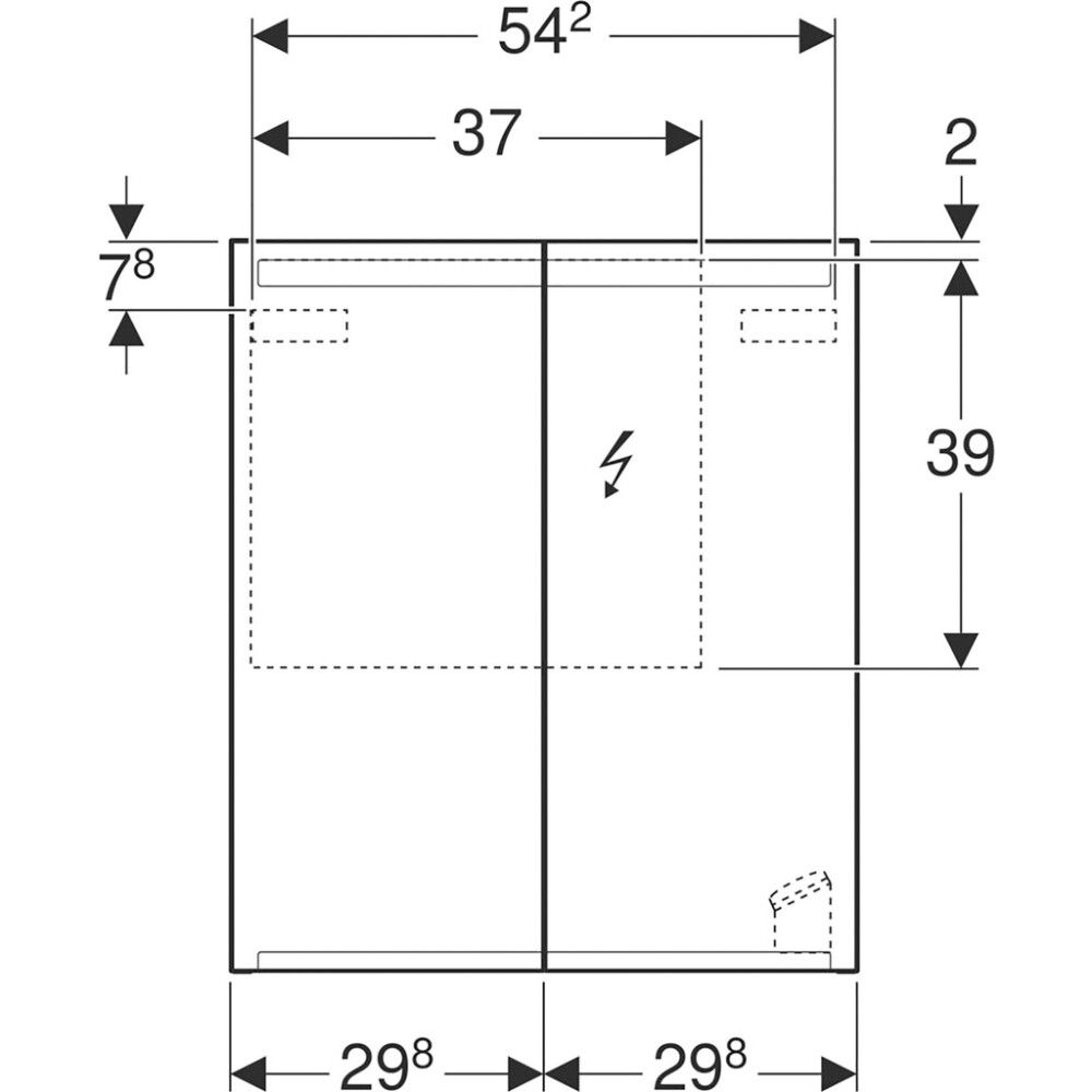 LED-peilikaappi Ido Reflect 60 cm