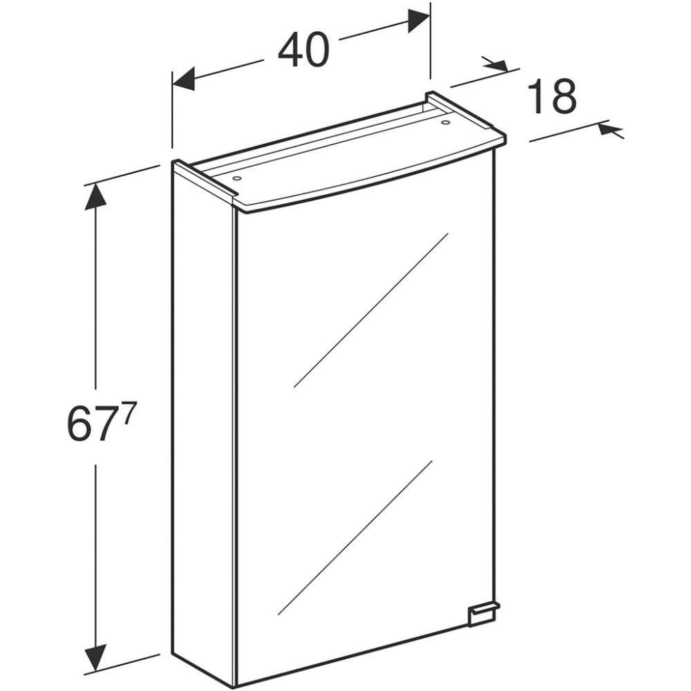 LED-peilikaappi Ido Reflect Clear valkoinen 40 cm