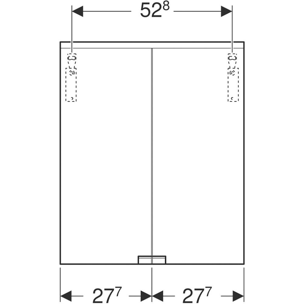 LED-peilikaappi Ido Reflect Clear vikavirtasuojattu valkoinen 56 cm