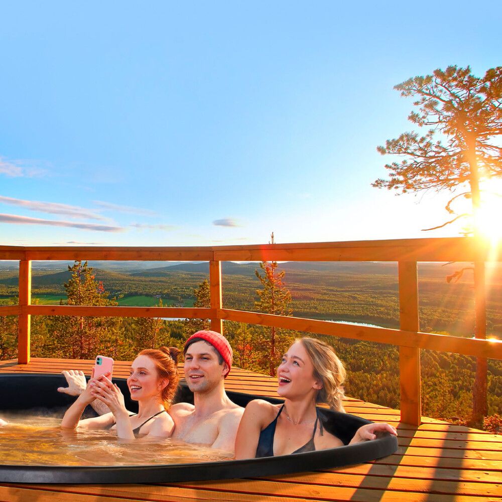 Kylpytynnyri Plastweld PW-SPA L Terrace kannellinen, upotettava, 6-8 hlöä, tummanharmaa, 30 kW