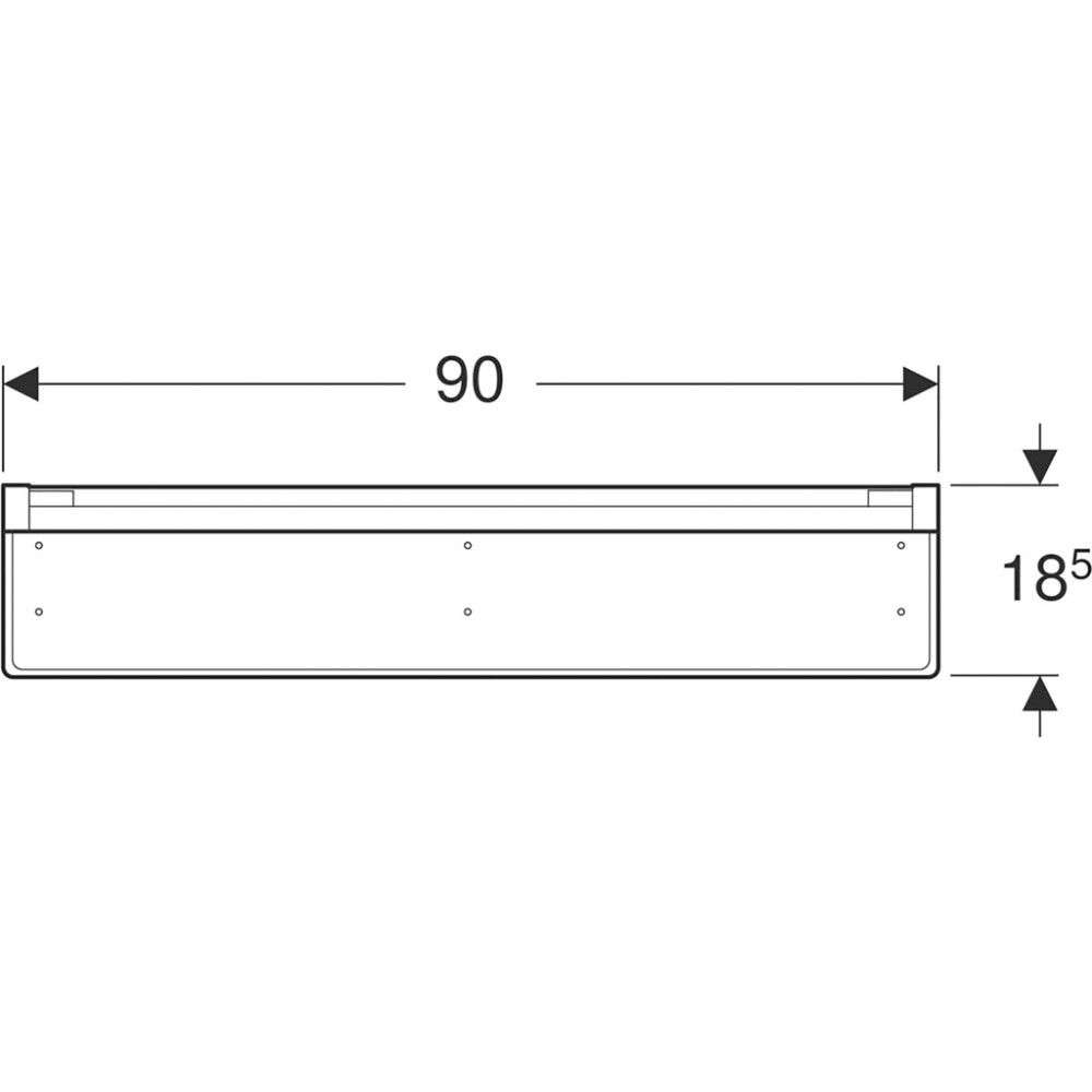 LED-peilikaappi Ido Glow Square tammi 90 cm