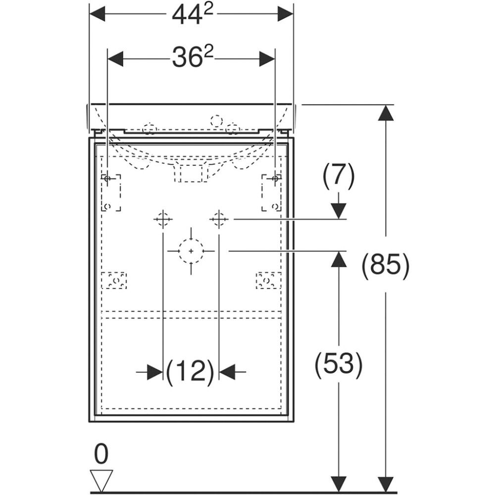 Allaskaappipaketti Ido Sense Art valkoinen 45 x 38,2 cm