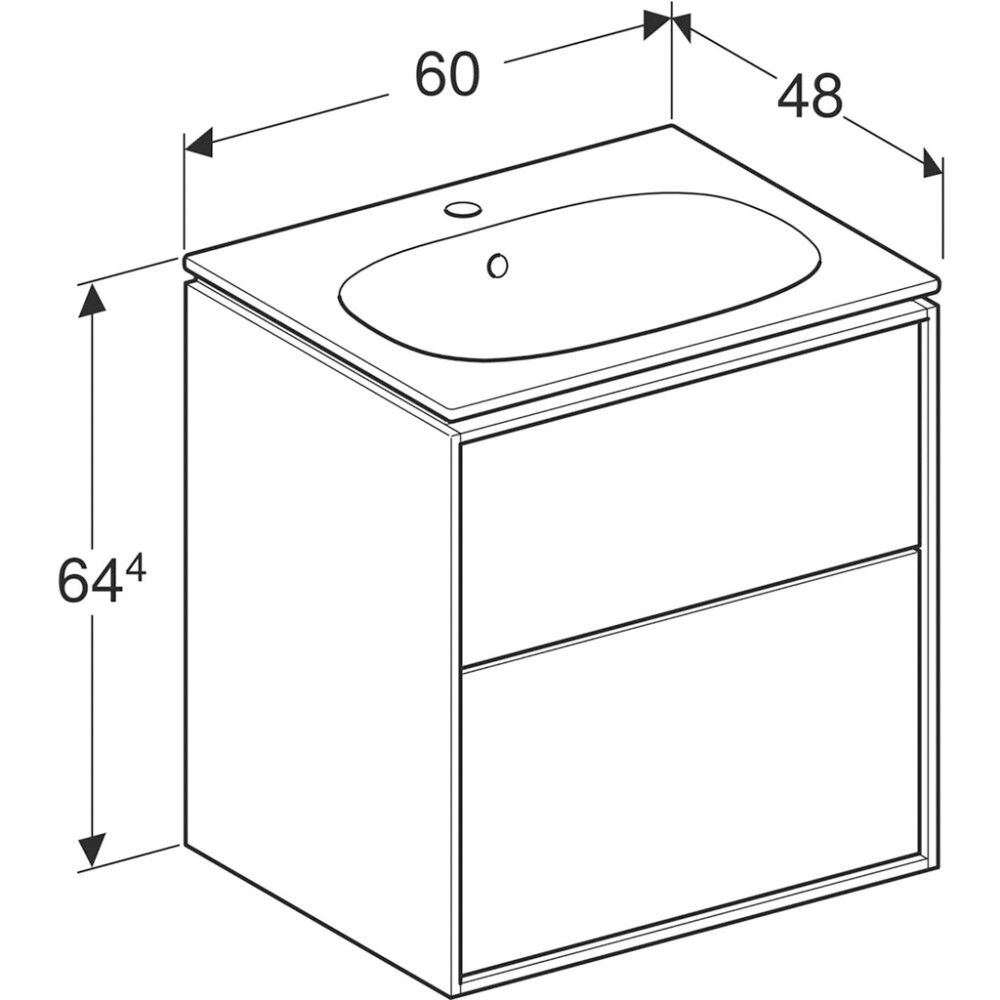 Allaskaappipaketti Ido Sense Art laava 60 x 48 cm