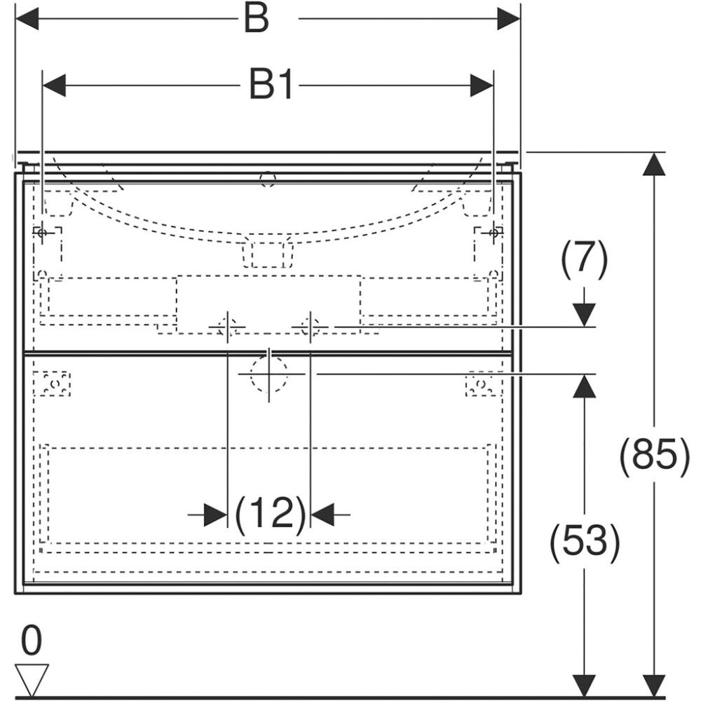 Allaskaappipaketti Ido Sense Art laava 60 x 48 cm
