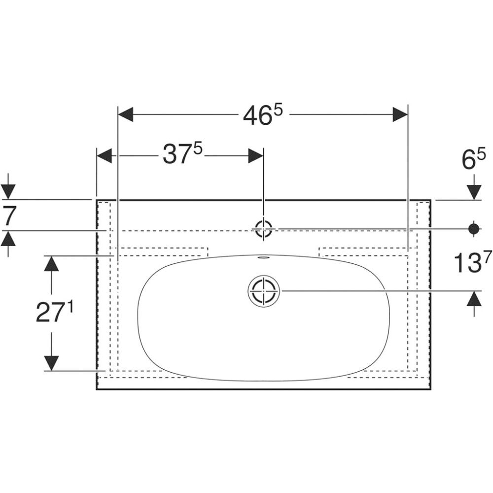 Allaskaappipaketti Ido Sense Art Compact valkoinen 60 x 42,2 cm