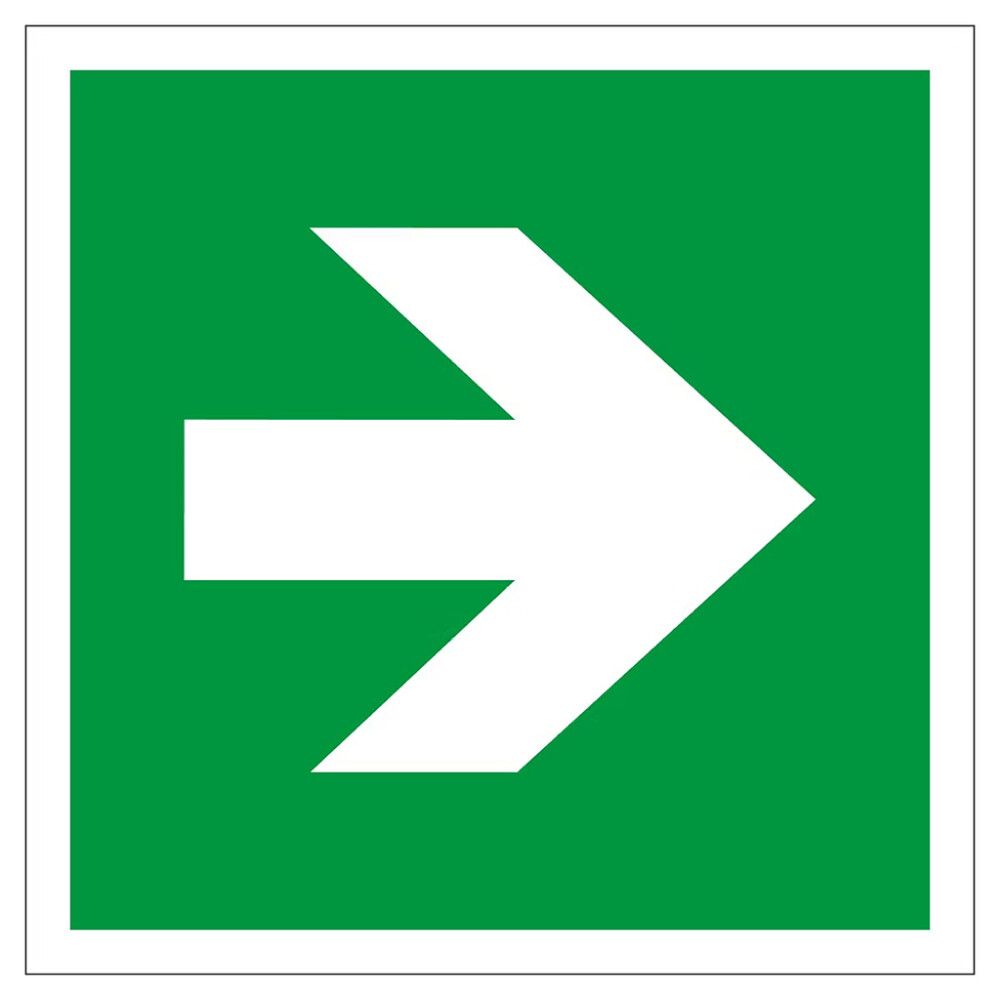 Huomiokyltti Suuntanuoli 200 x 200 mm Vihreä
