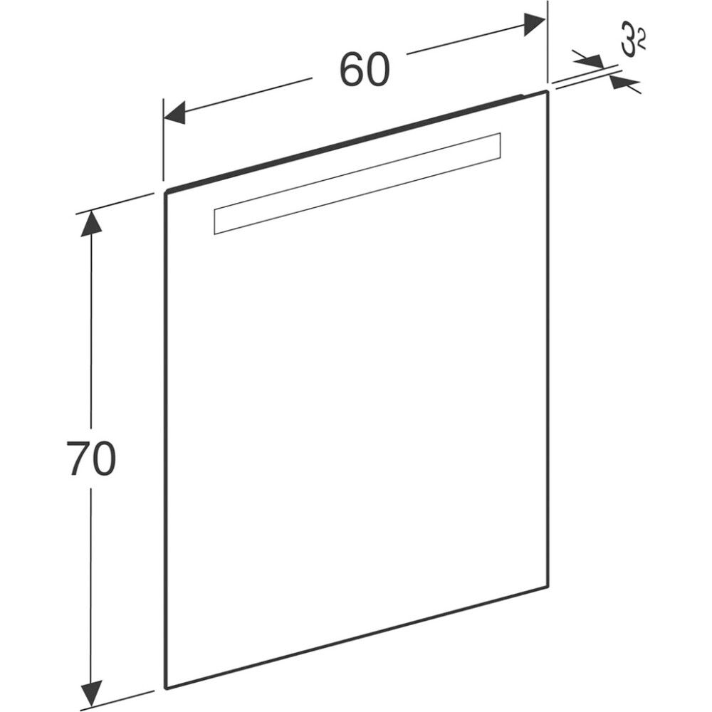 LED-tasopeili Ido Reflect 60 cm