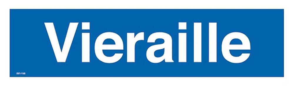 Huomiokyltti Vieraille 400 x 100 mm