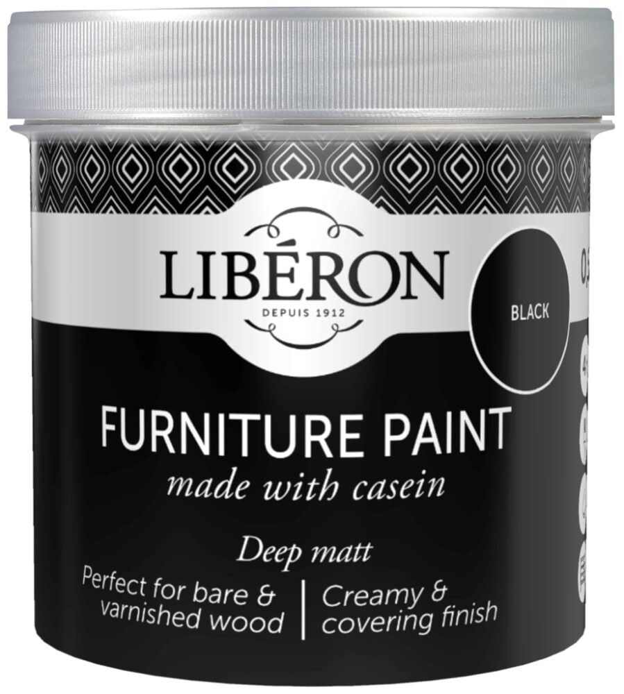 Kalustemaali Liberon Casein Black Matt