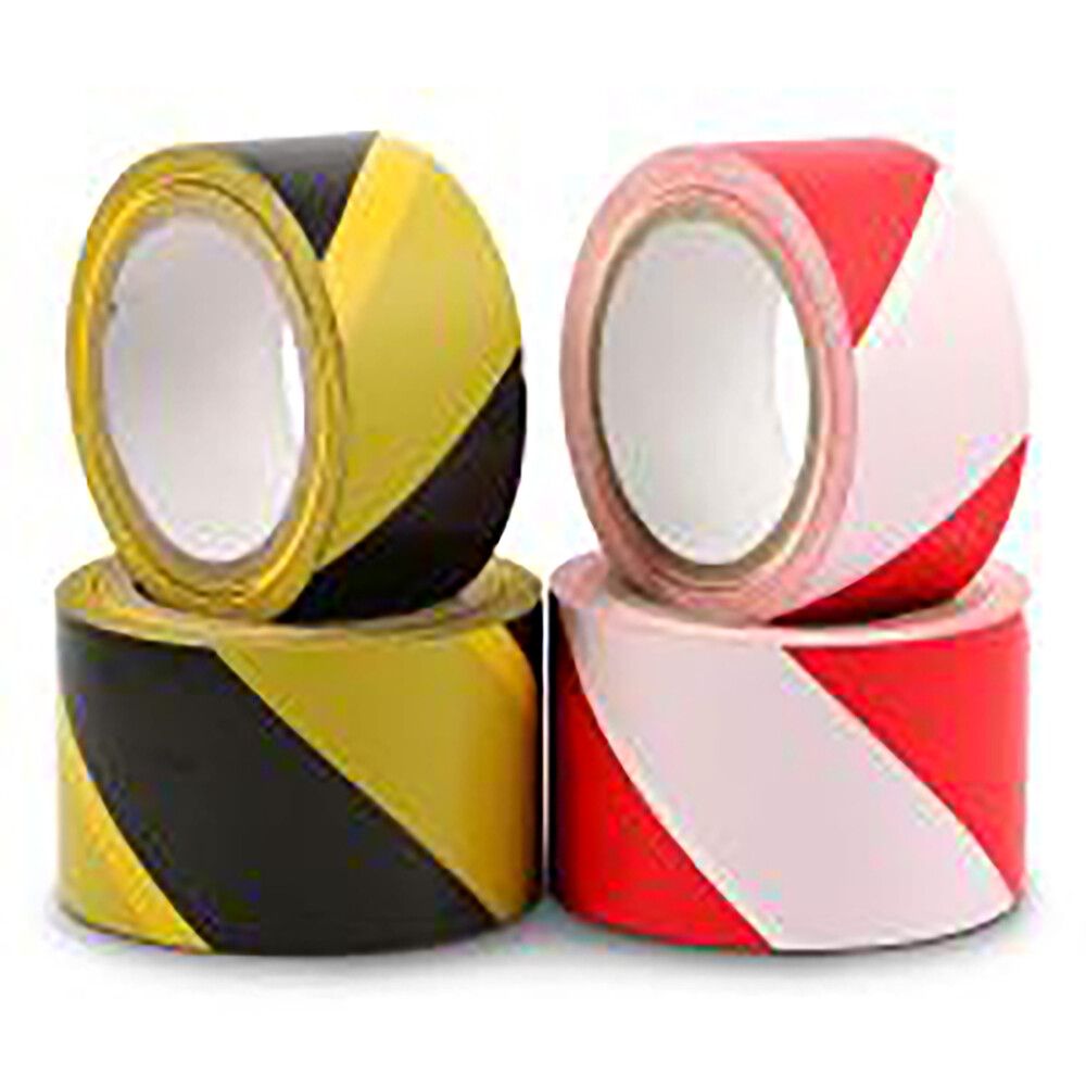 Varoitusteippirulla punavalkoinen 66 m Punavalkoinen