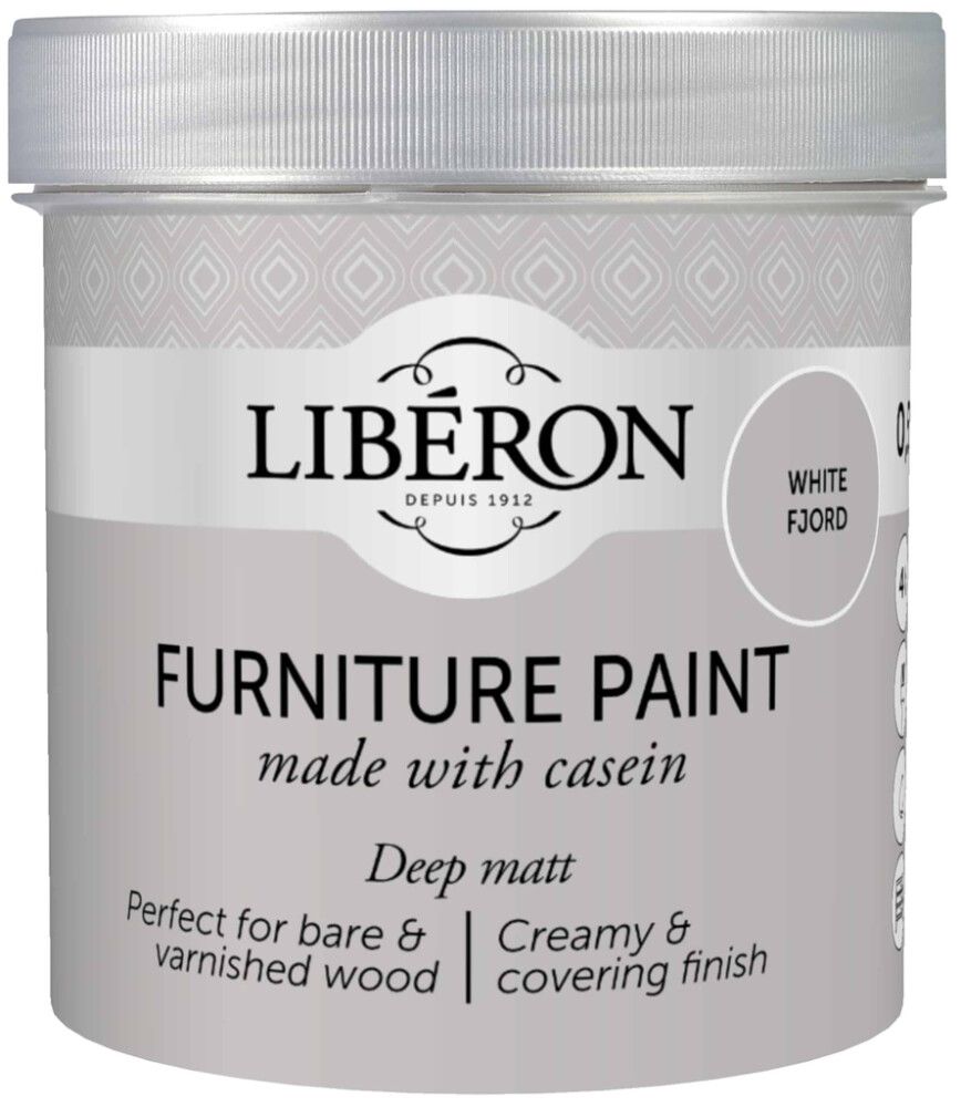 Kalustemaali Liberon Casein White Fjord Matt