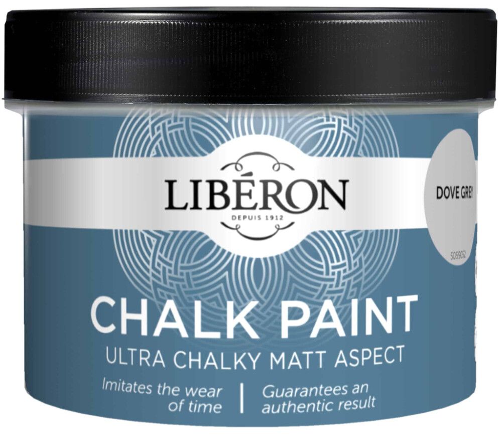 Kalkkiefektimaali Liberon 250 ml Dove Grey