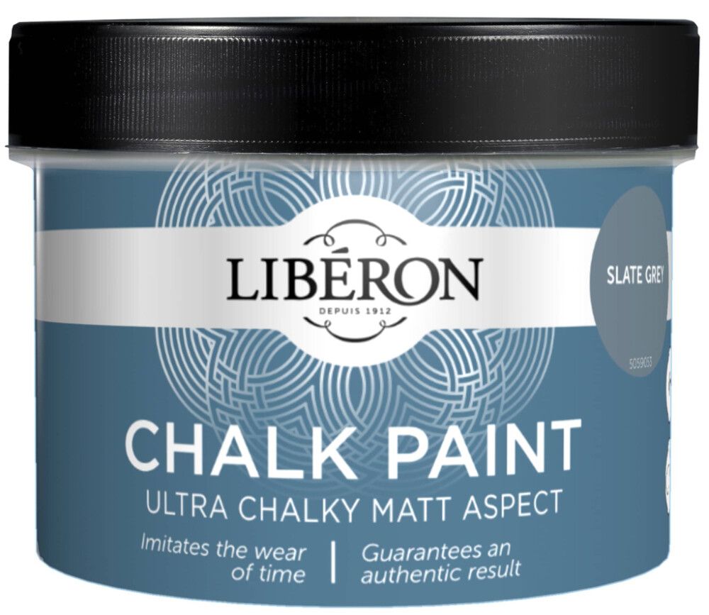 Kalkkiefektimaali Liberon 250 ml Slate Grey