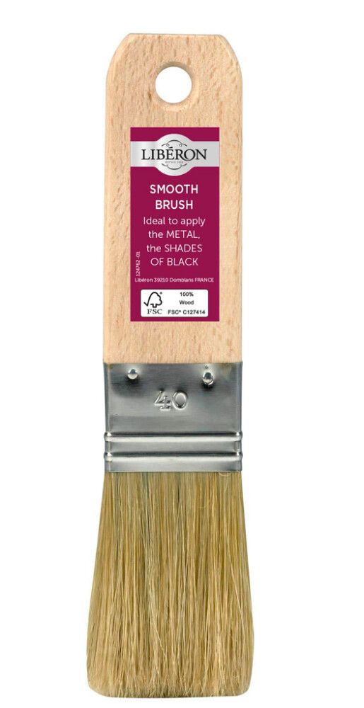 Kalustemaalisivellin Liberon Smooth litteä 40 mm vaalea pitkä harjas