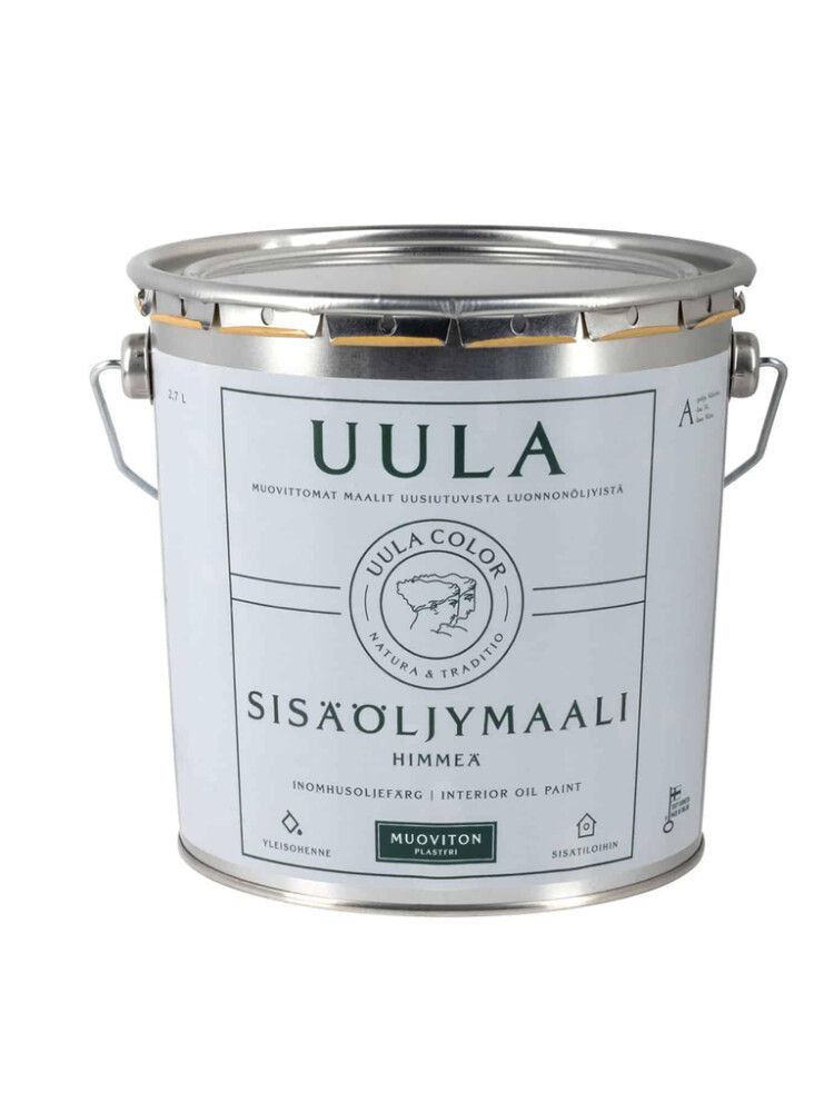 Sisäöljymaali Uula Himmeä Valkoinen 2,7 l