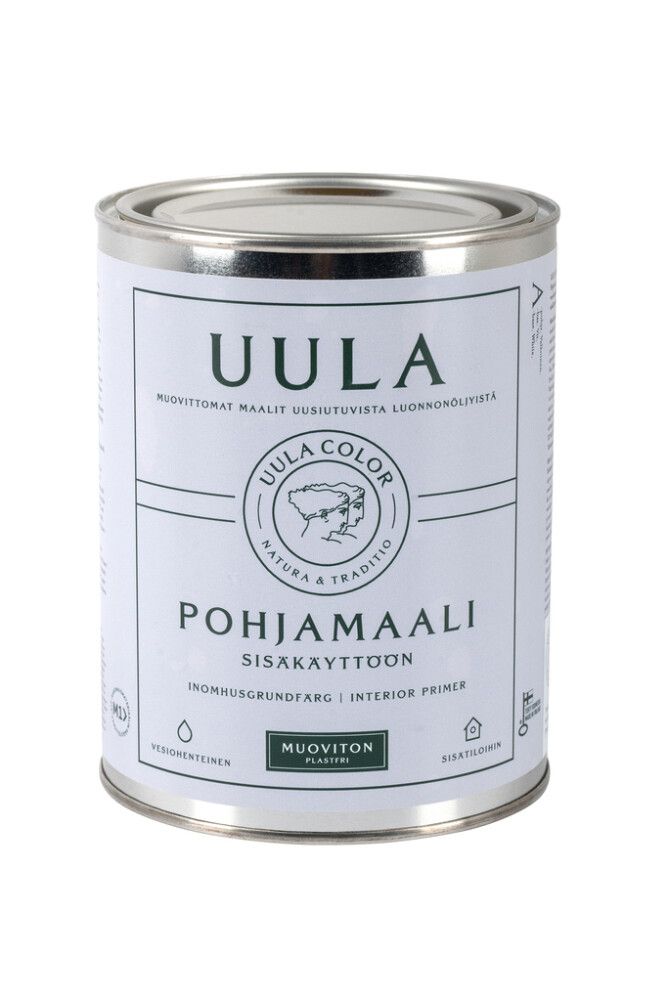 Sisäpohjamaali Uula 0,9 l Himmeä Valkoinen