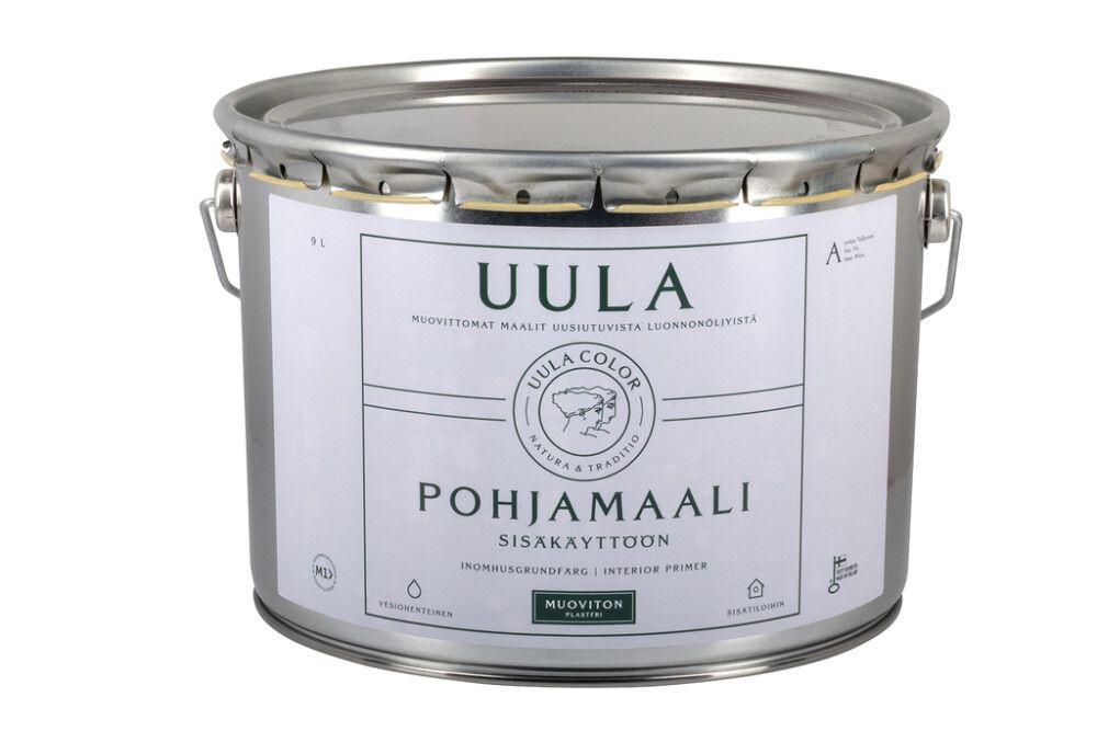 Sisäpohjamaali Uula 9 l Himmeä Valkoinen