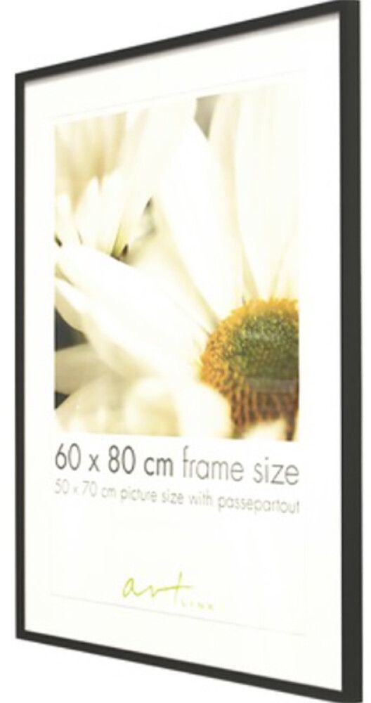 Valokuvakehys Leila Musta/Valkoinen/Tammi 60 x 80 cm Musta