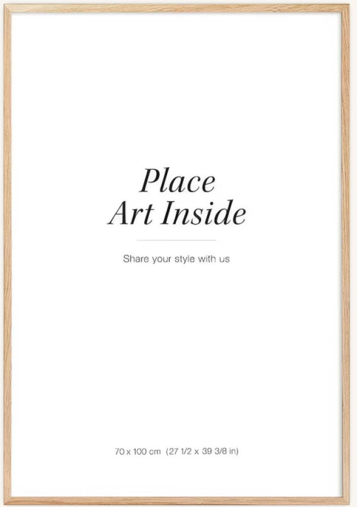 Valokuvakehys Leila Musta/Valkoinen/Tammi 70 x 100 cm Tammi