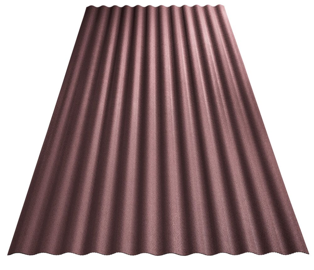 Aaltolevy Guttanit+ Sinus 2,5 x 900 x 2000 mm punaruskea