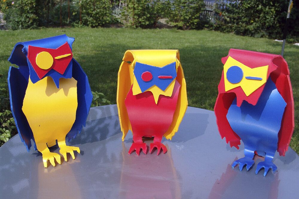 PVC-levy Gutta Hobby 3 x 500 x 500 mm, eri värejä Sininen