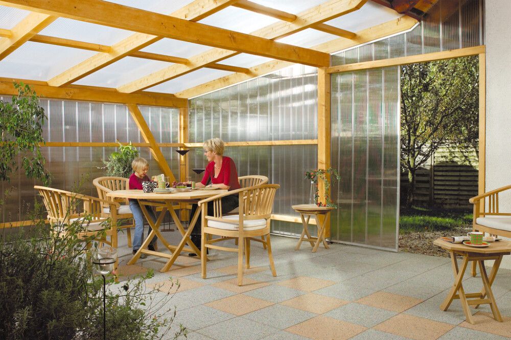 Polykarbonaattipaneeli Gutta Easy Click 16 mm 200 cm