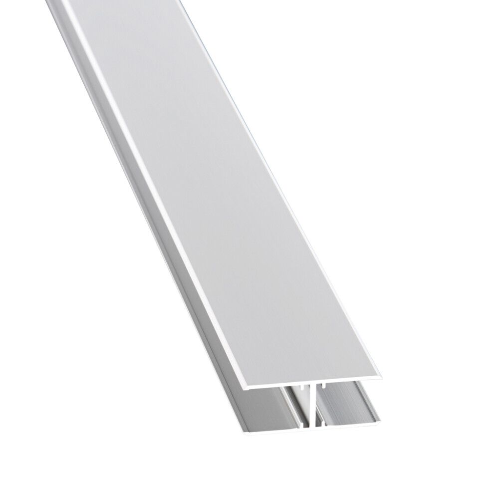 H-lista Gutta alumiini hopea-anodisoitu 16 mm