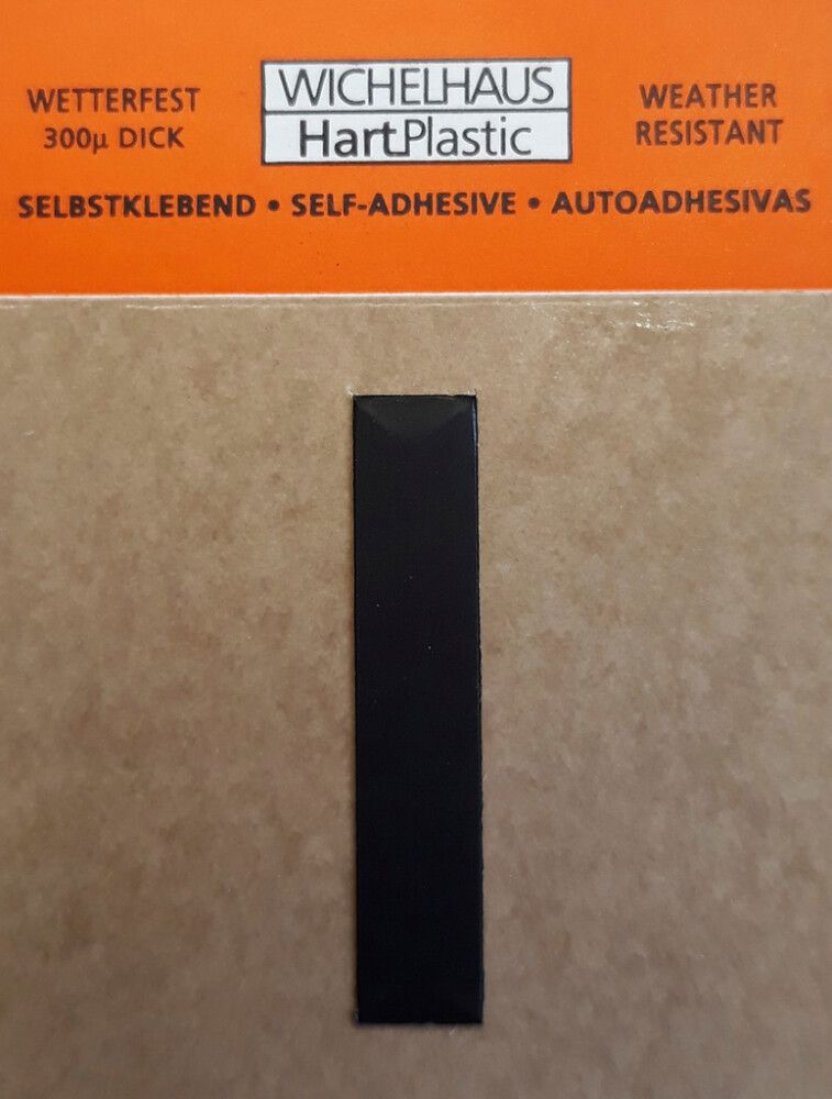 Kirjain Wichelhaus HartPlastic Musta 30 mm I