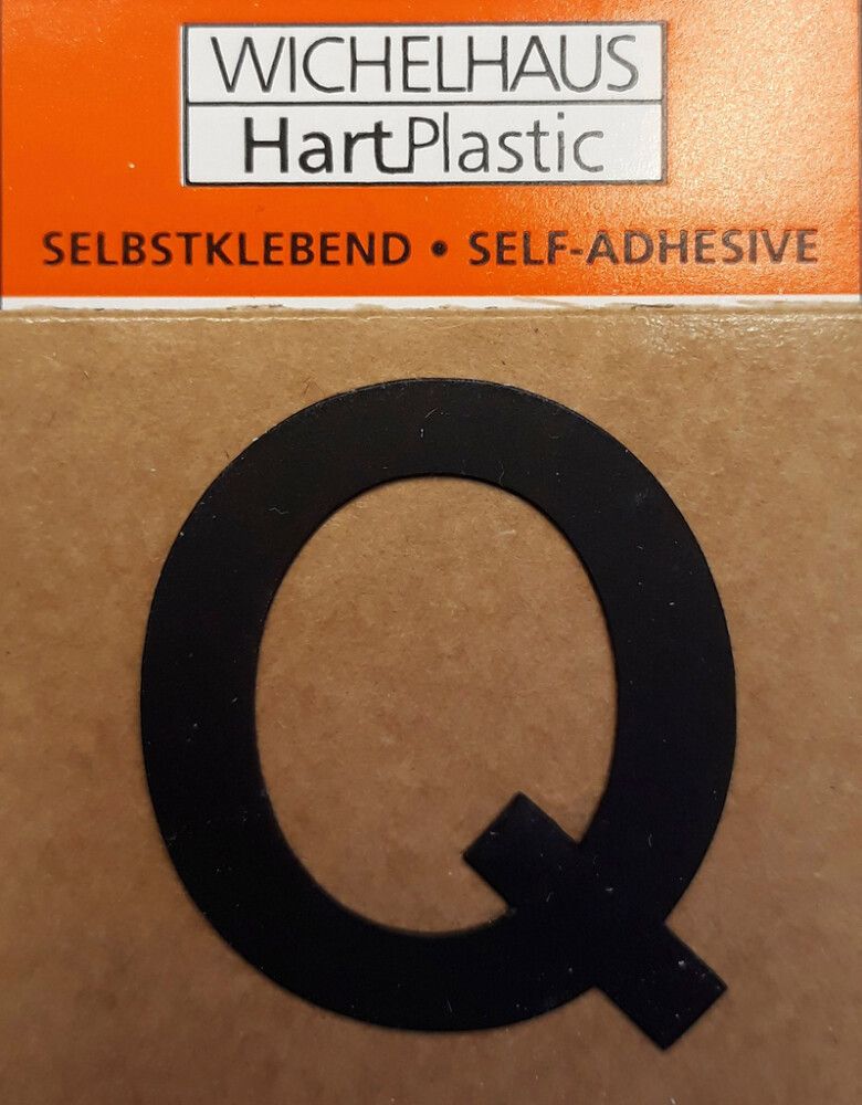 Kirjain Wichelhaus HartPlastic Musta 30 mm Q