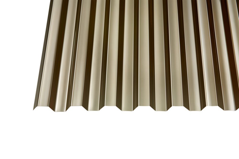 Valokate Gutta PC makro trapetsi-profiili pronssi 0,8 x 1045 x 3000 mm